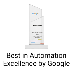 Readyplanet Best in Automation Excellence by Google